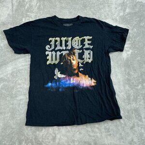 Juice WRLD Black Graphic T-Shirt 999 Brand Cotton Crewneck Unisex Size L 2955